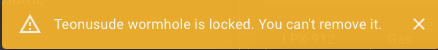 Delete lock system warning notification