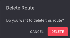 Delete Route Message