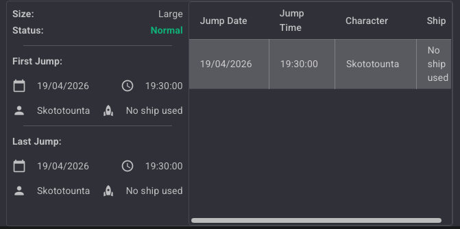 Jump - No ship used