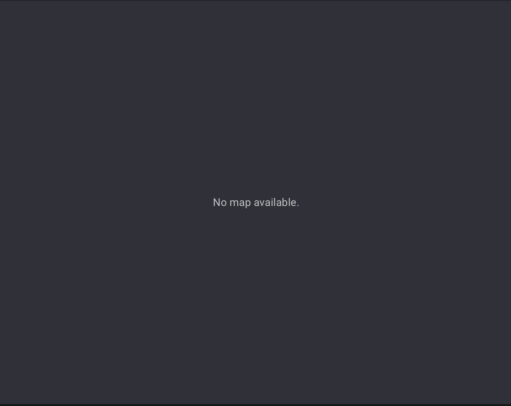 Mapper showing "No map available" without error