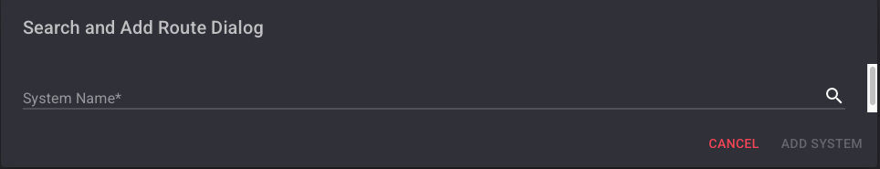 Search System Dialog